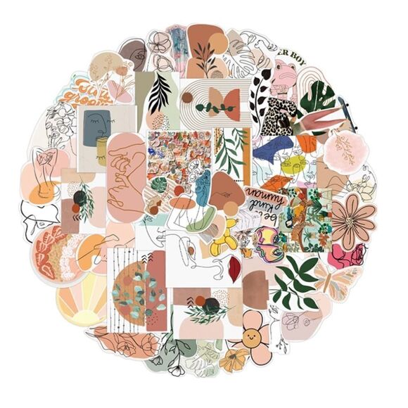 50pc Vinyl Sticker Set  - Picture 1 of 7
